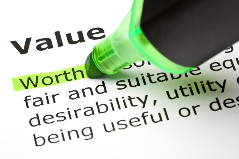 'Worth' highlighted, under 'Value'